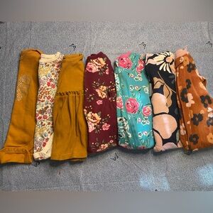 LOT OF 7 Baby Girls Fall Winter Outfits Sleeper Fleece 0-3 Months